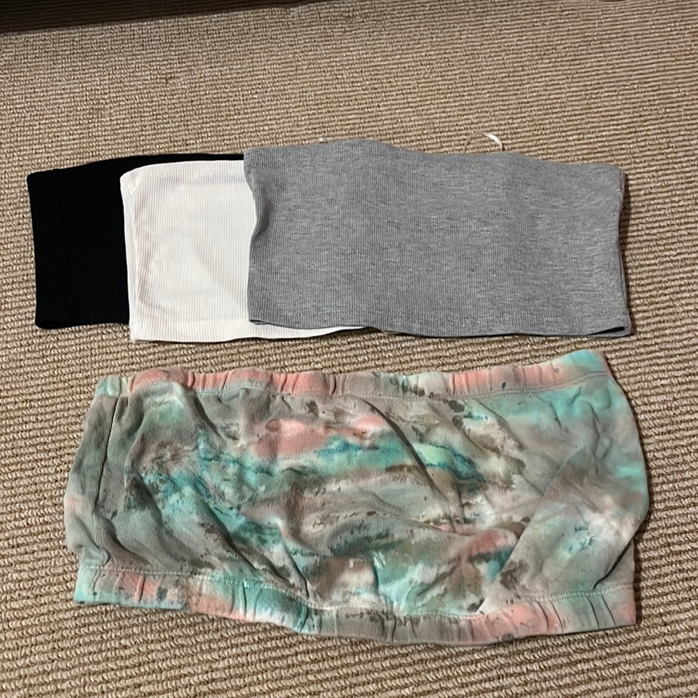 4 medium tube tops